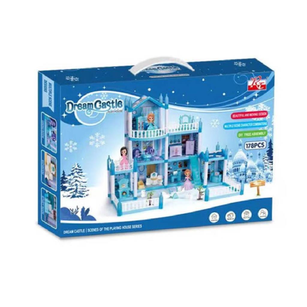 Dream Castle Dollhouse Building Set – 178 Pieces
